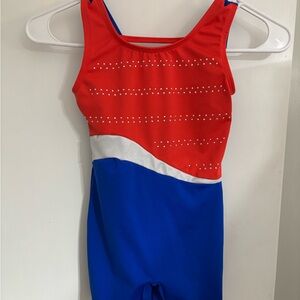 Cat & Jack Red and Blue Kids Leotard
